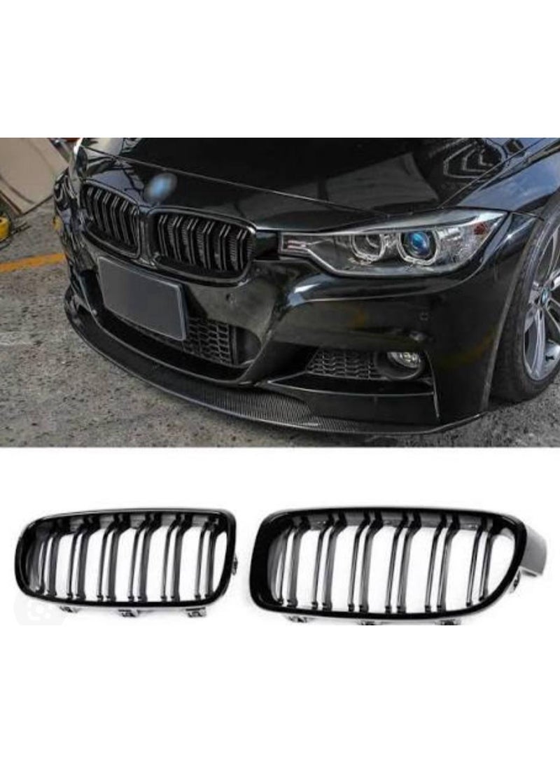 بي إم دبليو شبكة أمامية لسيارة BMW F30، لون أسود لامع - Image 2