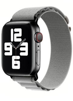 Apple Watch Band Alpine Loop Band 38mm 40mm 41mm Women Men Adjustable with Metal G-Hook Strap for iWatch Series 7/SE/6/5/4/3/2/1 Grey