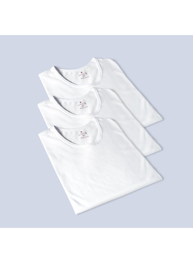 الدفه فنيلة نص كم دائري رجالي من الدفه( 3 قطعه) - اختر المقاس - Image 2