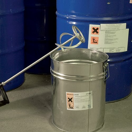 CS Unitec MGV 120 4.5" Stainless Steel Mixing Paddle for Chemicals, Paint, Concrete, Grout, Dry Materials and Liquids - Image 3