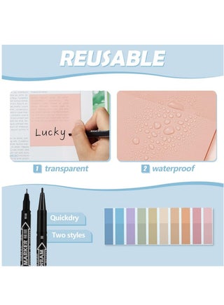 30 Pcs Study Supplies, Stationary Set Pencil Case Bag with Highlighter Gel Pen Ballpoint pen Transparent Sticky Notes Index Tab,Back to School Gifts - view 4