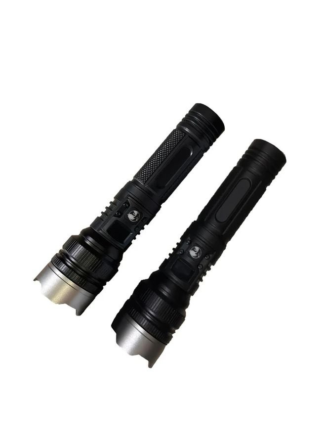 2 Pack Ultra Bright Rechargeable Flashlights For Camping Hunting Emergency - Image 1