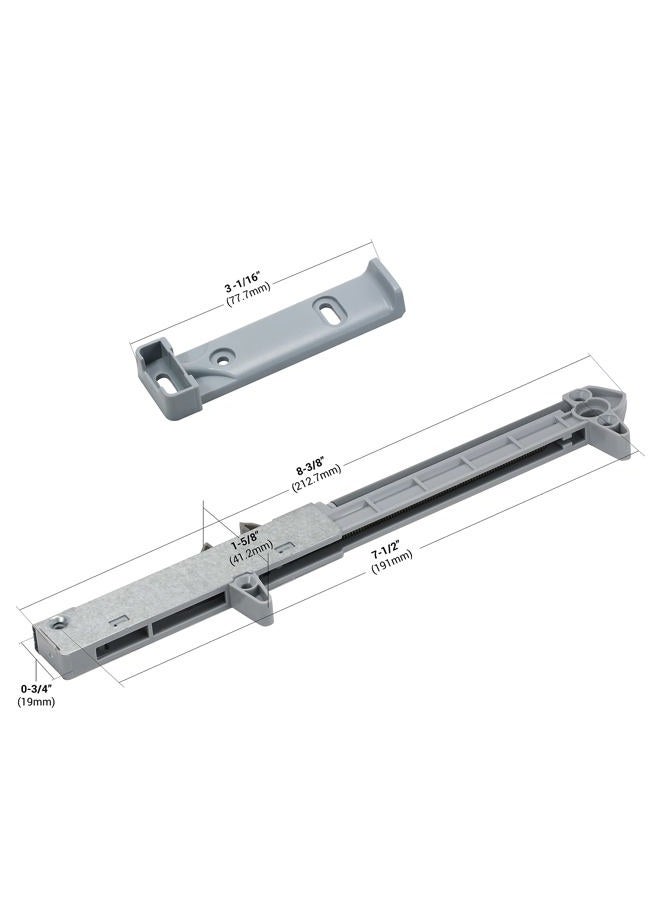 ROK 10-Pack Hardware Soft Close for Wood Drawers/Soft Close Drawer Adapter/Add-On/Retrofit (Gray), SCD104G - Image 2