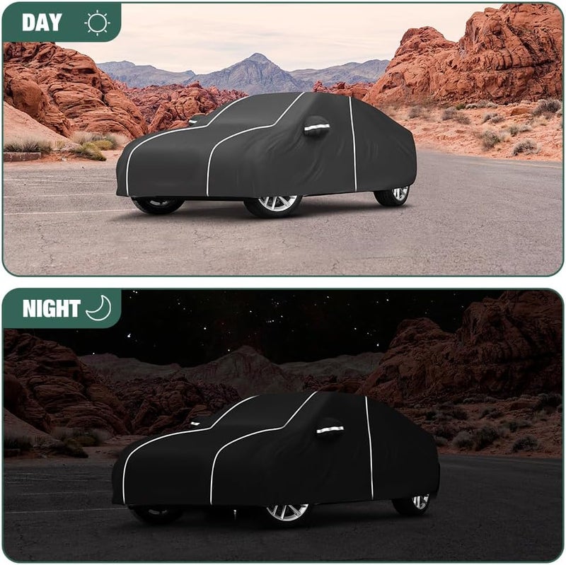 BERKSYDE Waterproof Car Cover for Audi A5/S5 2007-2024 with Fluorescent Strips - Image 4