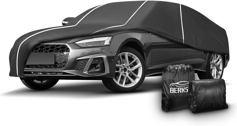 BERKSYDE Waterproof Car Cover for Audi A5/S5 2007-2024 with Fluorescent Strips - Image 1