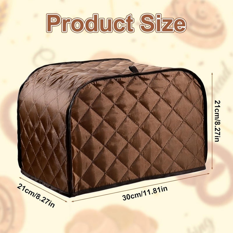 guduling Toaster Covers, 2 Slice Toaster Cover, Cotton Quilted Toaster Covers 2 Slice Wide Slot, Dust-Proof Cover for Kitchen Small Appliance Dust And Fingerprint Protection (11.81 X 8.27 X 8.27 In) - Image 3