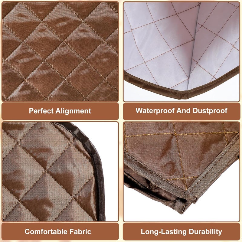 guduling Toaster Covers, 2 Slice Toaster Cover, Cotton Quilted Toaster Covers 2 Slice Wide Slot, Dust-Proof Cover for Kitchen Small Appliance Dust And Fingerprint Protection (11.81 X 8.27 X 8.27 In) - Image 4