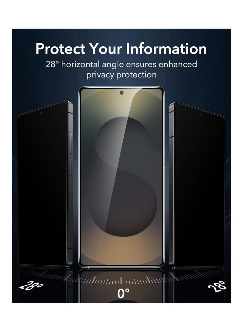 ESR Samsung Galaxy S25 Ultra Privacy Screen Protector, 9H+ Hardness Tempered Glass with Easy Installation, Auto Dust-Elimination Tool for Galaxy S25 Ultra [6.9”], Anti-Spy pack of 1 clear - Image 5