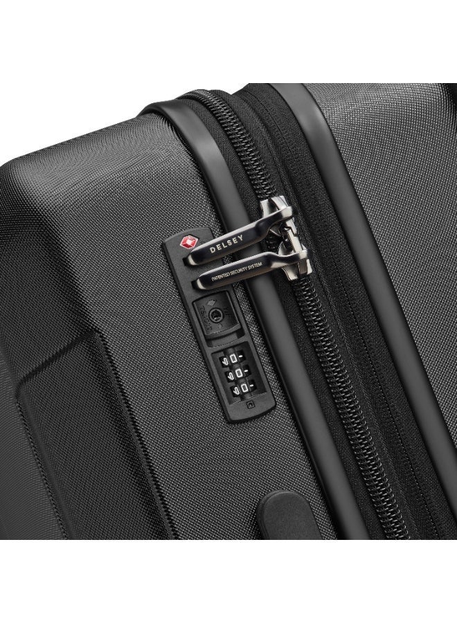 DELSEY Depart 71cm Check-In Trolley | Hard Shell ABS+PC Suitcase | 8 Spinner Wheels | Expandable | TSA Lock | Premium Interior | Black - Image 5