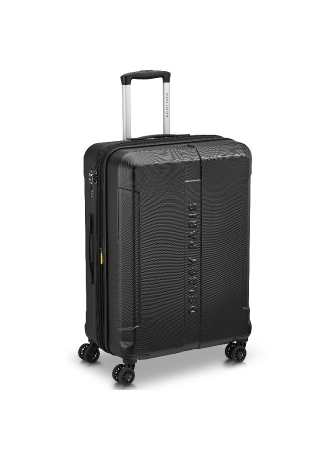 DELSEY Depart 71cm Check-In Trolley | Hard Shell ABS+PC Suitcase | 8 Spinner Wheels | Expandable | TSA Lock | Premium Interior | Black - Image 2