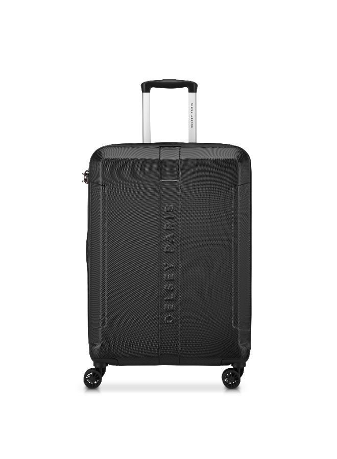 DELSEY Depart 71cm Check-In Trolley | Hard Shell ABS+PC Suitcase | 8 Spinner Wheels | Expandable | TSA Lock | Premium Interior | Black - Image 1