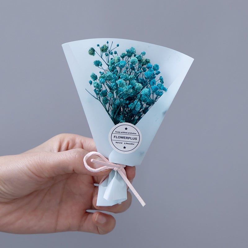 Christmas Baby'S Breath Dried Flowers Small Bouquets Mini Everlasting Flowers Rose Soap Flowers Wedding Favors - Image 5