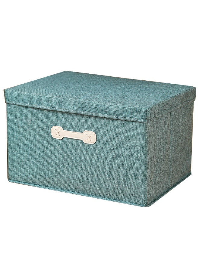 Generic Japanese-style cotton and linen storage box, foldable wardrobe, storage box, drawer-type organizer with lid, clothes and toys  - Image 2