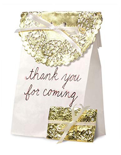 Hygloss Products 6 Inch Gold Foil Doilies - Round Doilies Made in the USA, 12 Pack - Image 3