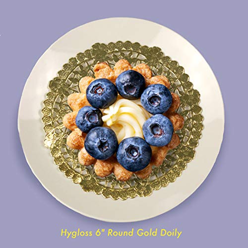 Hygloss Products 6 Inch Gold Foil Doilies - Round Doilies Made in the USA, 12 Pack - Image 4