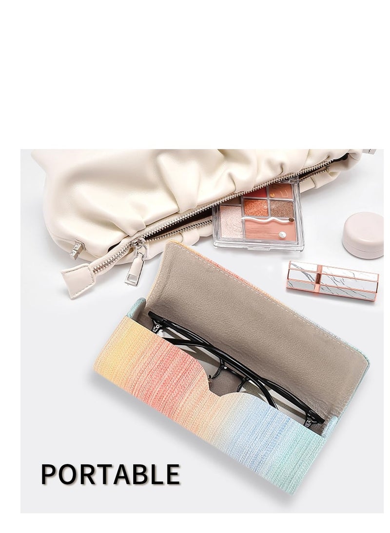 SOLARAE 4 Pack Eyeglasses Sunglasses Case, Portable Eyewear Organizer Pouch Bag, Hard Shell Eyeglasses Case for Men Women (Multicolor) - Image 5