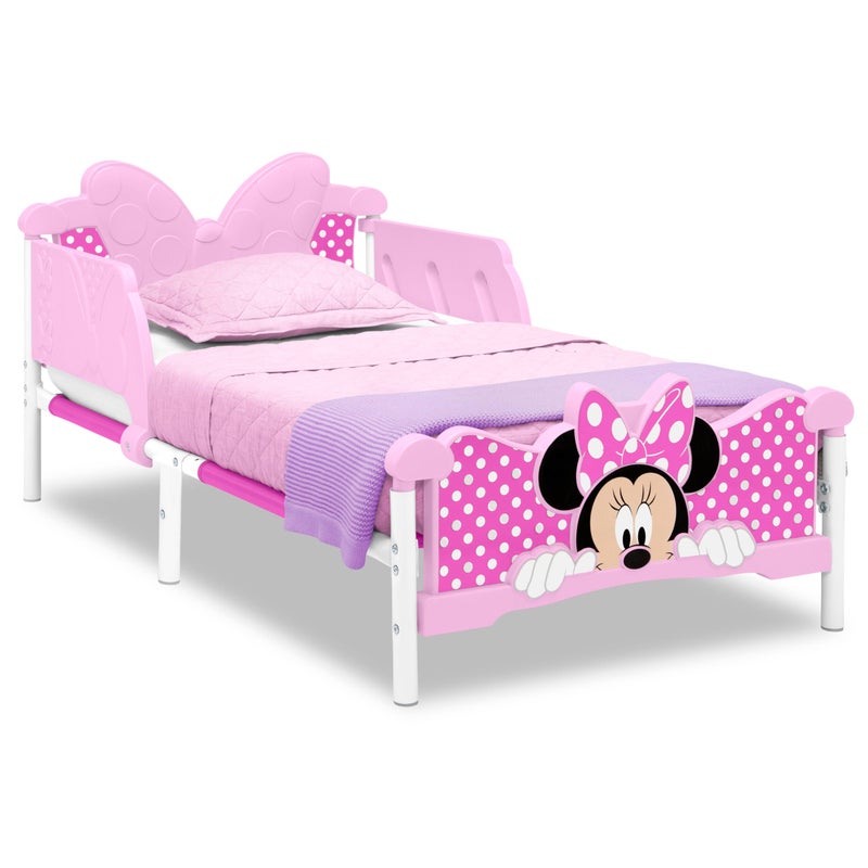 Delta CHILDREN Delta Children Minnie Mouse 3D Toddler Bed Pink