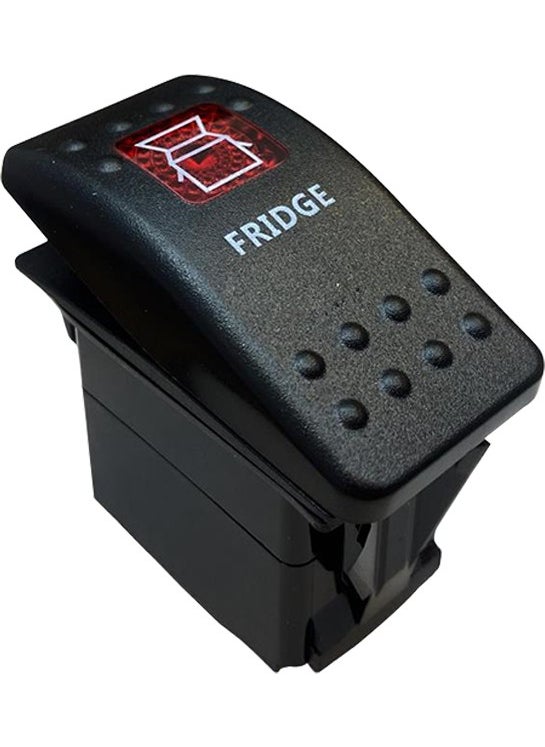 Powermaster Refrigerator Symbol Lamp Lighted Vehicle On Off On Off Switch Button For Car 12-24 Volt Switch 3 Pin 