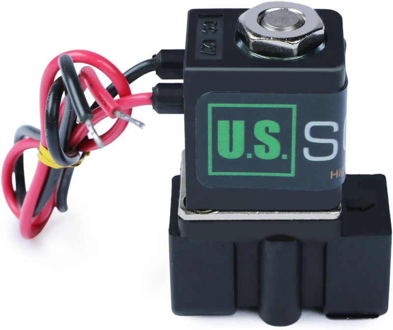 U.S. Solid 1/4" Normally Closed Solenoid Valve 12VDC with Improved Nylon - Image 2
