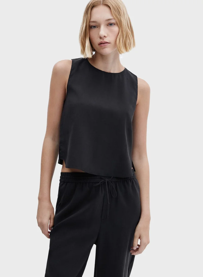 MANGO High Waist Pants