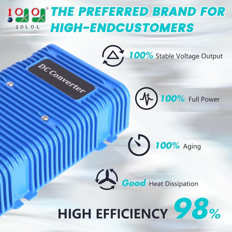 10L0L محول جهد عربة الجولف 10L0L 72V 48V 36V إلى 12V - Image 2