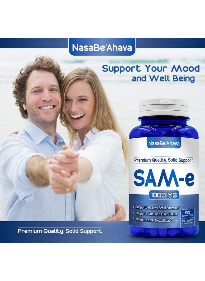 NasaBeahava - Nasa Beahava Pure Sam E 1000Mg (Per Serving) 90Capsules (2 Pack) (S Adenosyl Methionine) Supports Brain Function 180 Capsules - Image 1