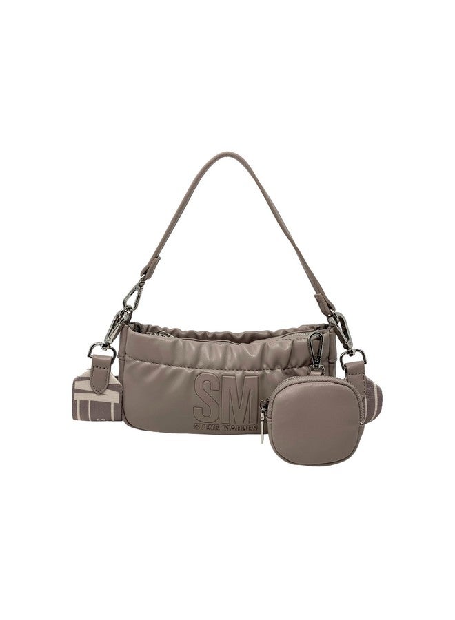 STEVE MADDEN Womens Bcarmela Convertible Crossbody Bag (Mushroom One Size)  - Image 1