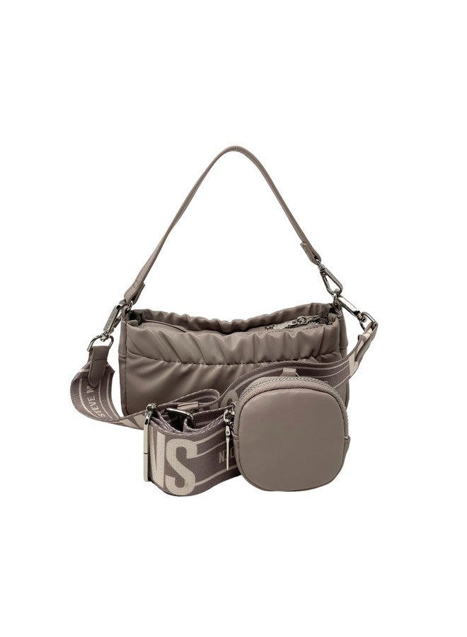 STEVE MADDEN Womens Bcarmela Convertible Crossbody Bag (Mushroom One Size)  - Image 3