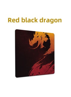 Temu Generation Hair Sirui Map Thickened XTFPS Smooth Greyhound Csgo Eat Chicken Qck Video Game Mouse Pad-Color:400*450*4mm-Pattern:Red And Black Dragon