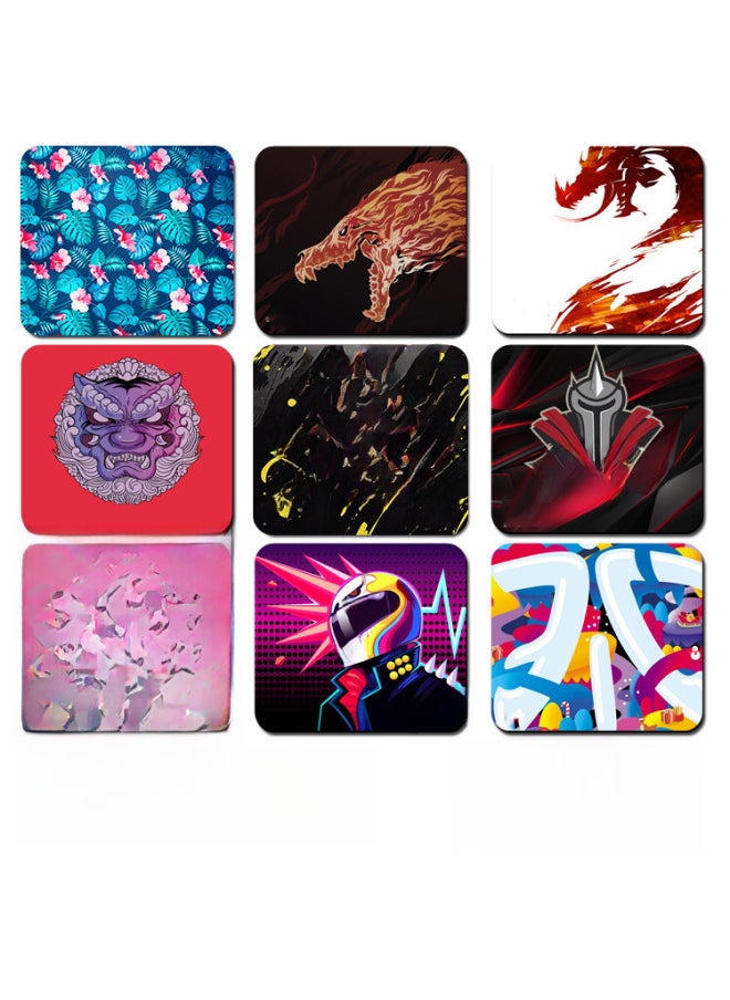 Generic - Temu Generation Hair Sirui Map Thickened XTFPS Smooth Greyhound Csgo Eat Chicken Qck Video Game Mouse Pad-Color:400*450*4mm-Pattern:Red And Black Dragon - Image 1