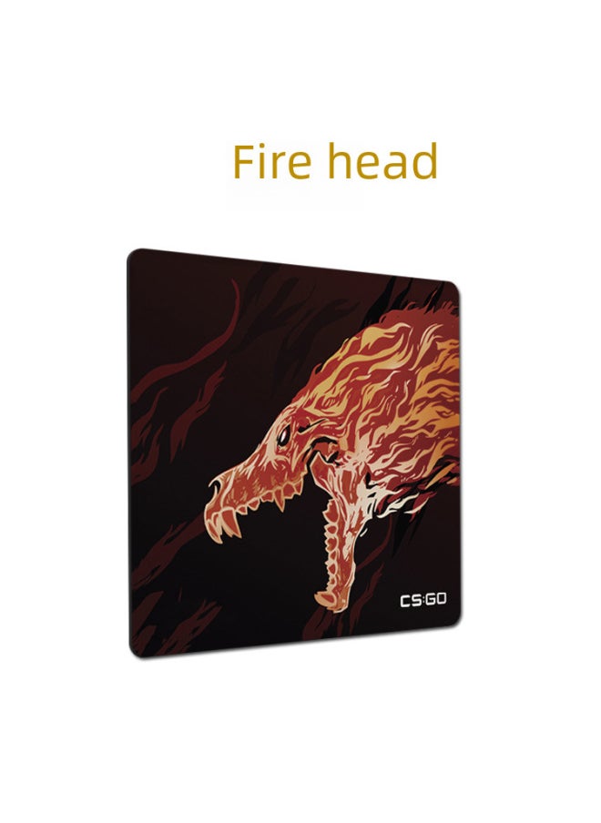 Generic - Temu Generation Hair Sirui Map Thickened XTFPS Smooth Greyhound Csgo Eat Chicken Qck Video Game Mouse Pad-Color:400*450*4mm-Pattern:Red And Black Dragon - Image 1