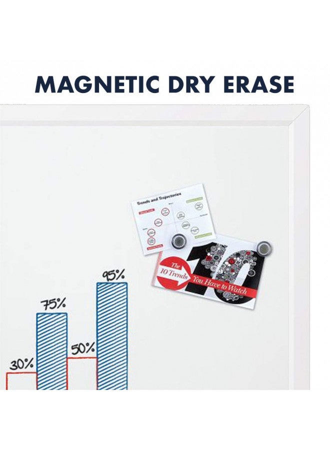 Quartet Magnetic Dry Erase White Board, 17" x 23" Whiteboard, White Frame (MDW1723W-AZS) - Image 3