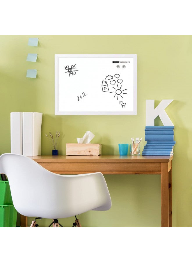 Quartet Magnetic Dry Erase White Board, 17" x 23" Whiteboard, White Frame (MDW1723W-AZS) - Image 2