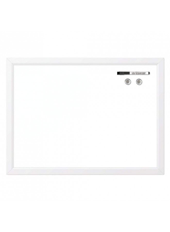 Quartet Magnetic Dry Erase White Board, 17" x 23" Whiteboard, White Frame (MDW1723W-AZS) - Image 1