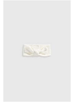 mothercare رباط رأس طفل محبوك باللون الكريمي  - Image 2