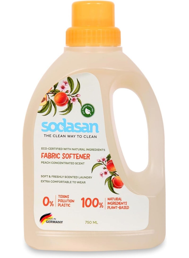 sodasan 100% Natural Peach Fabric Softener - Image 1