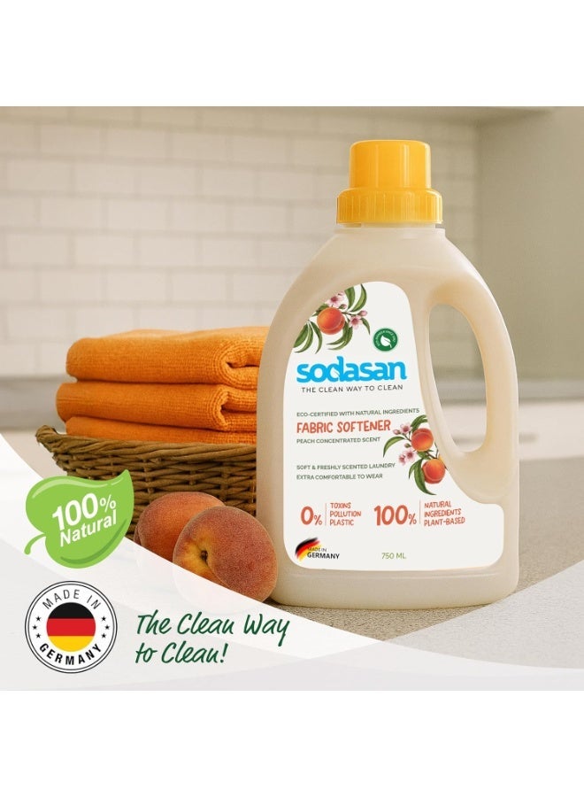 sodasan 100% Natural Peach Fabric Softener - Image 3