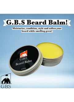 G.B.S G.B.S Beard Balm with Citrus Scent - Styles, Strengthens & Softens Beards & Mustaches - Leave in Conditioner Wax for Men (1 Pack)  - Image 4