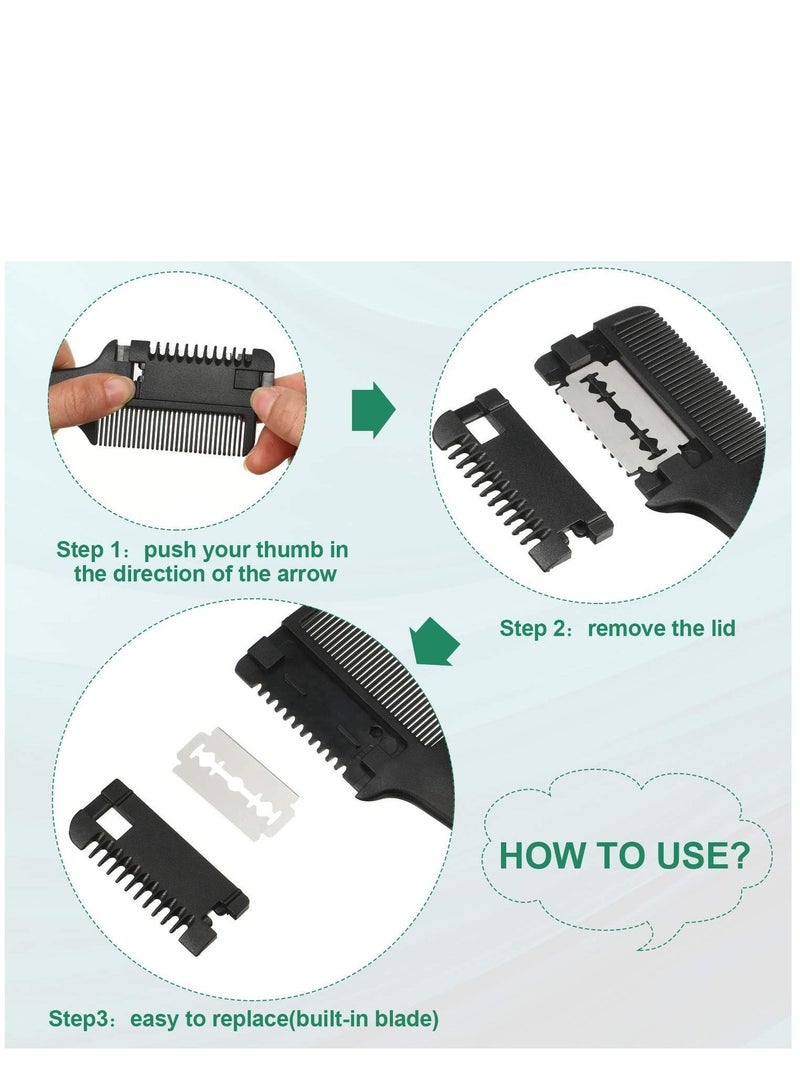 Y&D Razor Comb Hair, Thinner Hair,Styling Hair Cutter Cutting Scissors Double Sided Styling Tool for and - Image 4