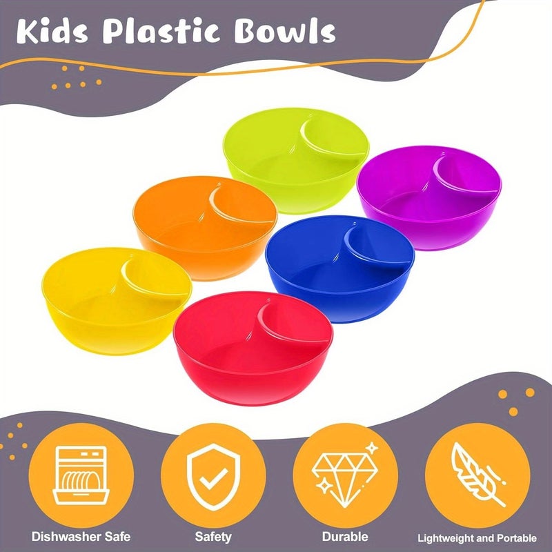 12 Multicolor Stackable Snack Bowls Microwave Dishwasher Safe Anti Soggy For Chips Salsa Nuts Party - Image 5