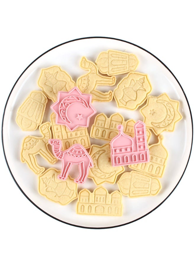 Eid Mubarak 3D Cookie Mold Set - Decorative Cookie and Fondant Stamp for Home Baking - Image 3