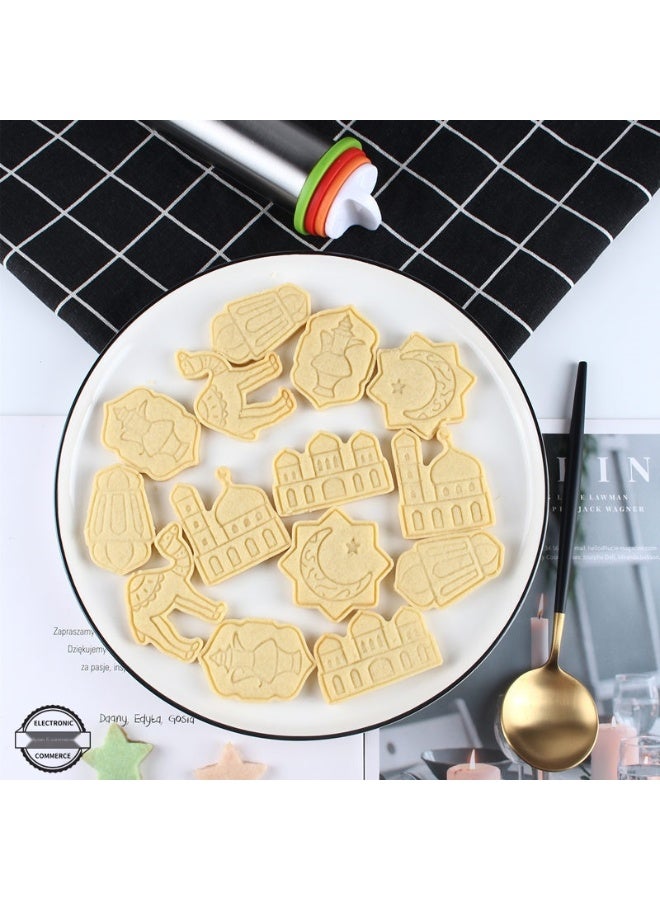 Eid Mubarak 3D Cookie Mold Set - Decorative Cookie and Fondant Stamp for Home Baking - Image 5