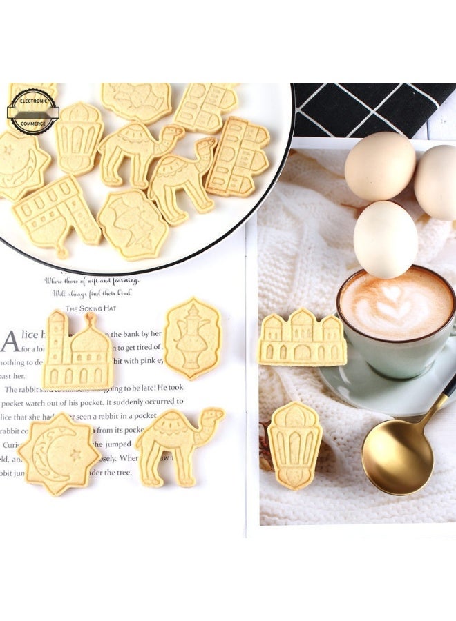 Eid Mubarak 3D Cookie Mold Set - Decorative Cookie and Fondant Stamp for Home Baking - Image 4