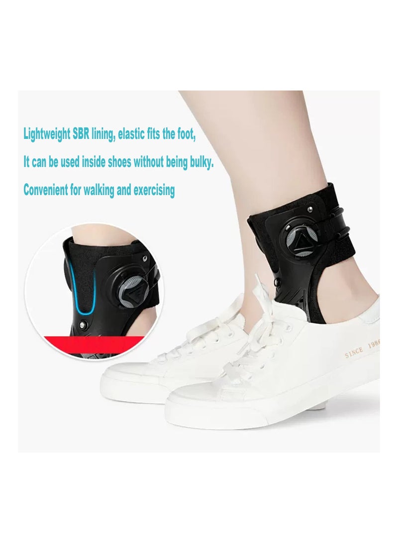 SYOSI AFO Drop Foot Brace Orthosis, Ankle Orthosis Support with Comfortable Inflatable Airbag, Foot Drop Brace Splint Ankle Foot Orthosis Walking for Hemiplegia Stroke Shoes Walking (Right Foot XL) - Image 3