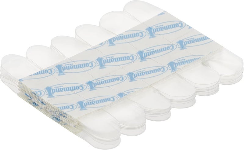 Command Mini Clear Refill Strips for Decorating Clips - 40 Adhesive Strips - Hanging Clips for Decorations and Fairy Lights - Damage Free Hanging - Image 3