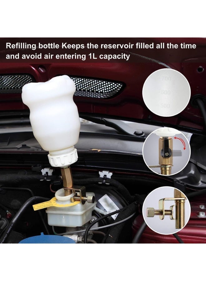 Generic 2L Vacuum Brake Bleeder Air Brake Bleeder Kit with 2L Brake Fluid Extractor and 1L Refilling Bottle - Image 5