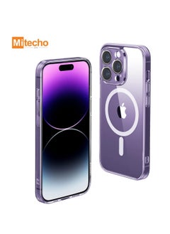 Mi techo Mi Techo Magnetic Clear Case For iPhone 14 PRO MAX Wireless Charging Shockproof Phone Bumper Cover Anti-Scratch Clear  - Image 1