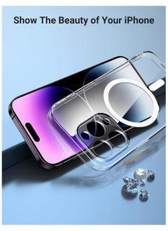 Mi techo Mi Techo Magnetic Clear Case For iPhone 14 PRO MAX Wireless Charging Shockproof Phone Bumper Cover Anti-Scratch Clear  - Image 5