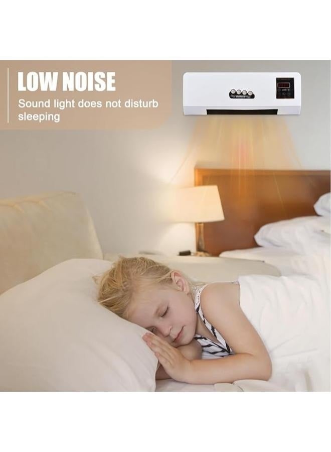 Wish Plus Heater and Air Colling Fan Combo 1800W 2-in-1 Timing Function Heating and Cooling Wall Mounted Electric Air Cooling Fan and Heater Fan with Remote Control for Dormitory Home - Image 3
