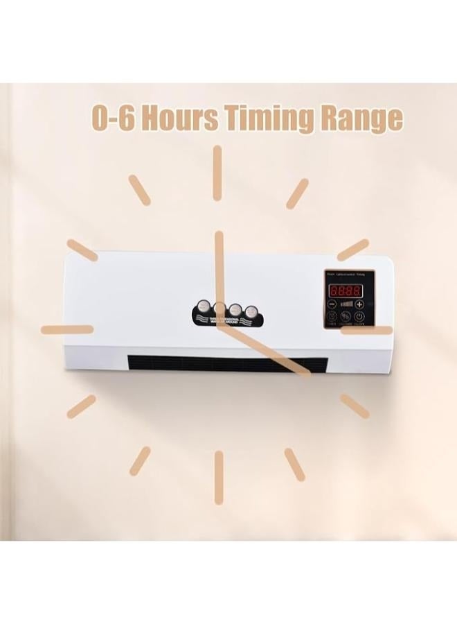 Wish Plus Heater and Air Colling Fan Combo 1800W 2-in-1 Timing Function Heating and Cooling Wall Mounted Electric Air Cooling Fan and Heater Fan with Remote Control for Dormitory Home - Image 4
